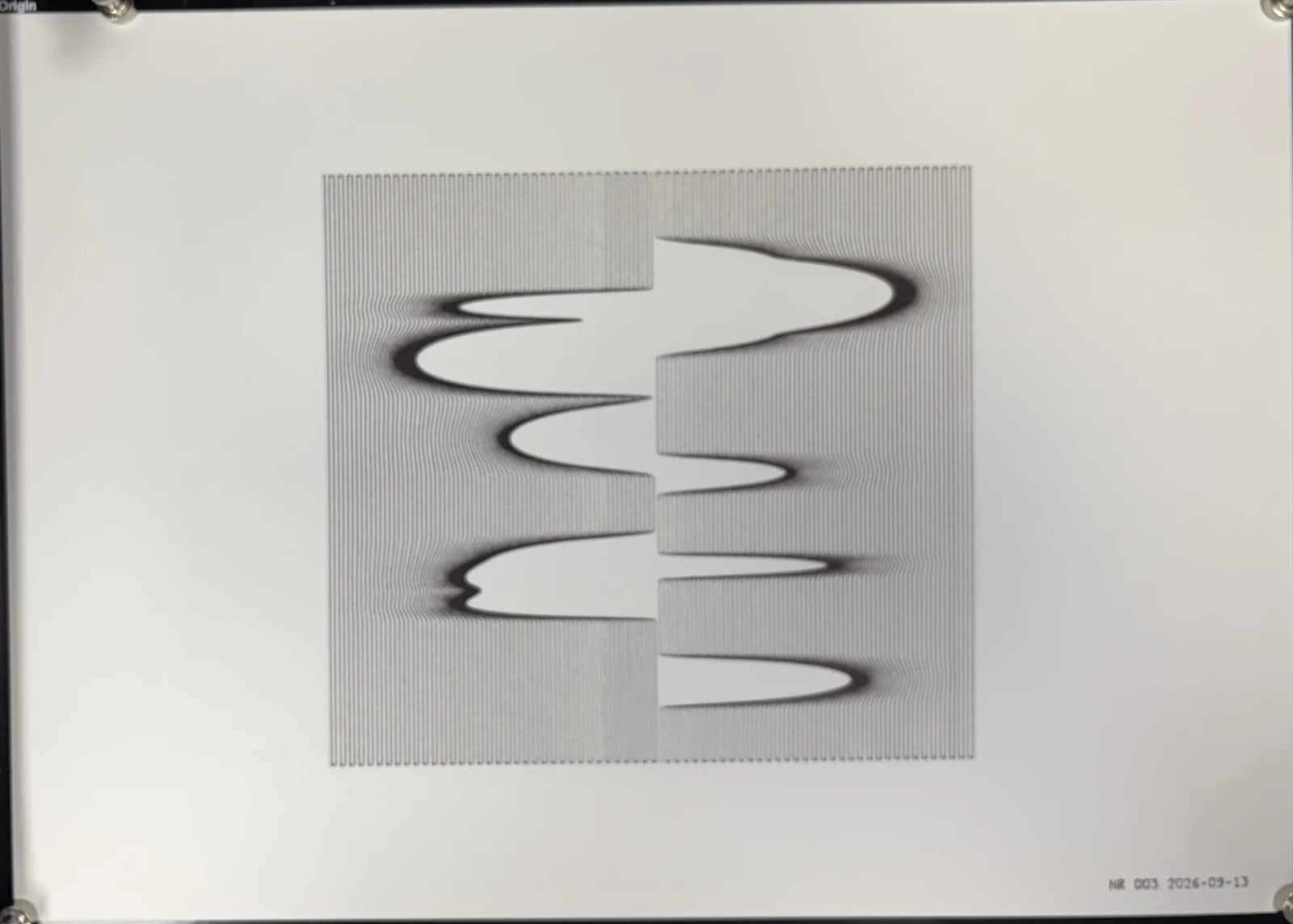 Werk 003, Stau, Foto vom Blatt